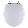 Assento Sanitário Tampa de Vaso Branco Resina Poliester Oval Convencional para Bacia Incepa - 1