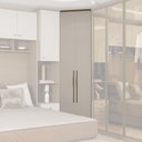 Ver imagem 4 de Guarda Roupa Modulado 02 Portas 245cm 02 Gavetas Canto Closet Setiba