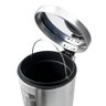 Lixeira Inox de 5 Litros c/ Pedal e Cesto Removível - Quanhe - 3