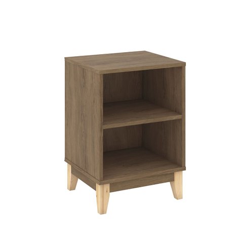 Mesa de Apoio 40 X 57 Cm 2 Nichos Pés Madeira Mdp Freijó - Clicklar