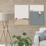 Kit 2 Quadros Abstrato Decorativo MDF 40x60cm Sala Barco - 2