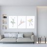Kit 3 Quadros Abstrato Decorativo MDF 40x60cm Sala Bailarina - 2