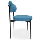 Ver imagem 6 de Cadeira Decorativa Estofada para Sala de Jantar Louvre L02 Linho Azul - Lyam Decor