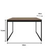 Mesa de Jantar Industrial 4 Lugares 120x90 Tolix Magno L/p + 4 Cadeiras Gruvyer Preto Fosco Design M - 8