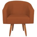 Ver imagem 5 de Kit 2 Poltronas Decorativa Jade Design Moderno Sala de Estar Quarto Escritório Confortável Luxo Pés