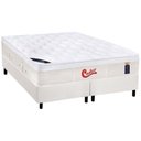Ver imagem 1 de Cama Box Queen: Colchão Molas Castor Pocket Gold Star Vitagel + Base CRC Courano White(158x198)