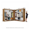 Ver imagem 5 de Closet Casal Premium Clarice com 4 Gavetas Carioca Moveis