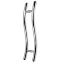 Ver imagem 2 de Puxador Inox Polido Tubular Tipo S 45cm Todas Portas