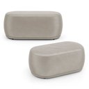 Ver imagem 2 de Kit 02 Puffs Decorativos Orgânicos Molly 02 Lugares Veludo Bege - Desk Design