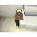 Ver imagem 3 de Mesinha Lateral para Sofá Estilo Industrial 100% Mdf Mesa Apoio Mesa Auxiliar Sofá Preto e