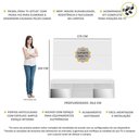 Ver imagem 6 de Rack Com Painel E Suporte Tv 65" Com Espelho Flórida Multimóveis V3139 Branco Branco