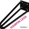 Pés de Ferro Hairpin Legs 73 Cm Preto Medcombo - 6