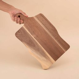 Tábua de Madeira Acácia 43cm de Corte Rústica - Oikos - 6
