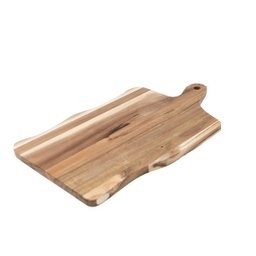 Tábua de Madeira Acácia 43cm de Corte Rústica - Oikos - 1