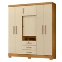 Ver imagem 1 de Guarda Roupa Casal Imperial Carvalho Americano Off White - Incorplac