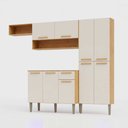Ver imagem 2 de Cozinha Compacta Yara 9 Portas 1 Gaveta com Paneleiro Suspenso Mobilihouse