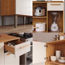 Ver imagem 5 de Cozinha Compacta Yara 9 Portas 1 Gaveta com Paneleiro Suspenso Mobilihouse