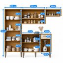 Ver imagem 3 de Cozinha Compacta Yara 9 Portas 1 Gaveta com Paneleiro Suspenso Mobilihouse