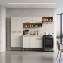 Ver imagem 4 de Cozinha Compacta Yara 9 Portas 1 Gaveta com Paneleiro Suspenso Mobilihouse