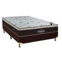 Ver imagem 1 de Cama Box Casal: Colchão Molas Superpocket Ensacadas Ortobom Sleep King Látex + Base Crc Suede