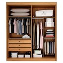 Ver imagem 2 de Guarda Roupa 2 Portas 2 Espelhos São Paulo Gold Cinamomo – Leifer Móveis