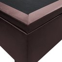 Ver imagem 5 de Base Box Baú para Cama Casal King 192x203cm Bipartido Liz S05 Sintético Marrom - Mpozenato