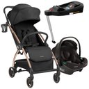 Ver imagem 1 de Carrinho Joy Black + Bebe Conforto I-prime e Base Isofix - Kikka Boo