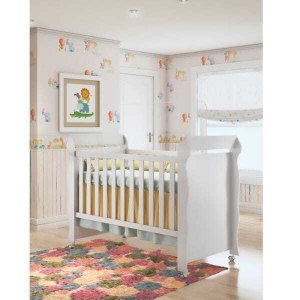 Berço Mini Cama Carolina Mirelle Americano - Branco