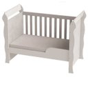 Ver imagem 3 de Berço Mini Cama Carolina Mirelle Americano - Branco