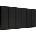 Ver imagem 1 de Cabeceira Painel Imperial Estofada Suspensa Casal Preto 1,40m - Pc Móveis