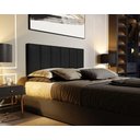 Ver imagem 2 de Cabeceira Painel Imperial Estofada Suspensa Casal Preto 1,40m - Pc Móveis
