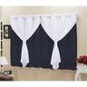 Cortina Blackout PVC com Tecido Voil 2,80 M x 1,60 M - 1