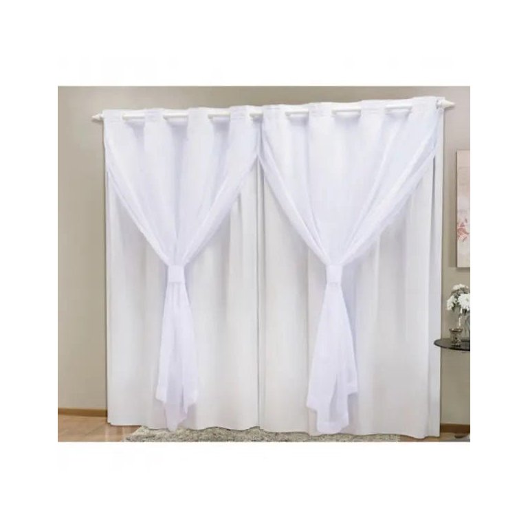 Cortina Blackout Pvc com Tecido Voil 2,80m X 2,30m