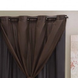 Cortina Blackout PVC com Tecido Voil 2,80 M x 2,30 M Tabaco - 3