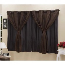 Cortina Blackout PVC com Tecido Voil 2,80 M x 1,80 M - 1