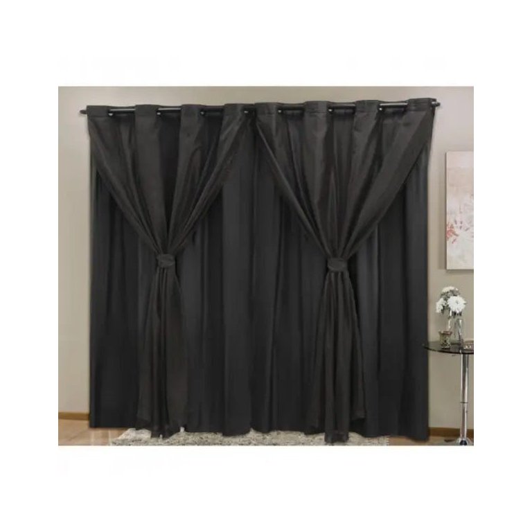 Cortina Blackout PVC com Tecido Voil 2,80 M x 2,30 M