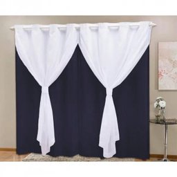 Cortina Blackout PVC com Tecido Voil 2,80 M x 2,30 M - 1
