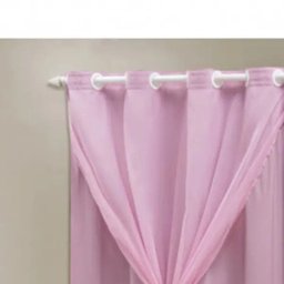 Cortina Blackout PVC com Tecido Voil 2,80 M x 2,30 M - 2
