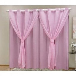 Cortina Blackout PVC com Tecido Voil 2,80 M x 2,30 M - 1