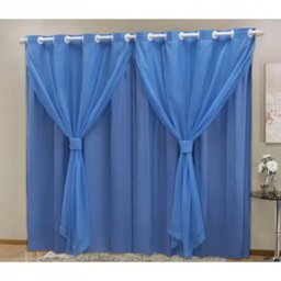 Cortina Blackout PVC com Tecido Voil 2,80 M x 2,30 M - 1