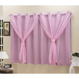Cortina Blackout PVC com Tecido Voil 2,80 M x 1,80 M - 1