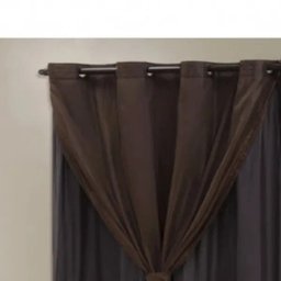 Cortina Blackout PVC com Tecido Voil 4,20 M x 2,50 M - 2