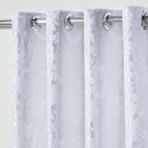 Cortina em Tecido Jacquard 2,80 M X 1,60 M - Branco