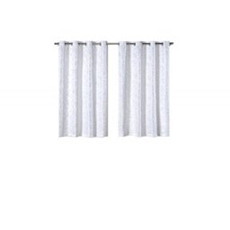 Cortina em Tecido Jacquard 2,80 M X 1,60 M - Branco - 3