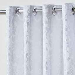Cortina em Tecido Jacquard 2,80 m x 2,30 m - Branco - 1