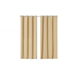 Cortina Rústica Lisa 2,80 m x 2,30 m - Bege - 3