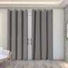 Cortina Rústica Lisa 2,80m x 2,30m - Cinza - 2
