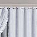 Ver imagem 3 de Cortina Tecido Blackout com Voil 2,80M x 2,30M - Gelo