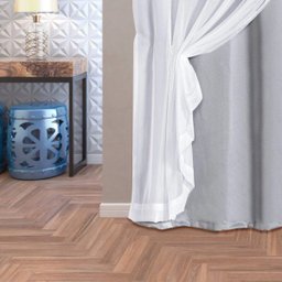 Cortina Tecido Blackout com Voil 2,80M x 2,30M - Gelo - 4