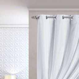 Cortina Tecido Blackout com Voil 2,80M x 2,30M - Gelo - 2
